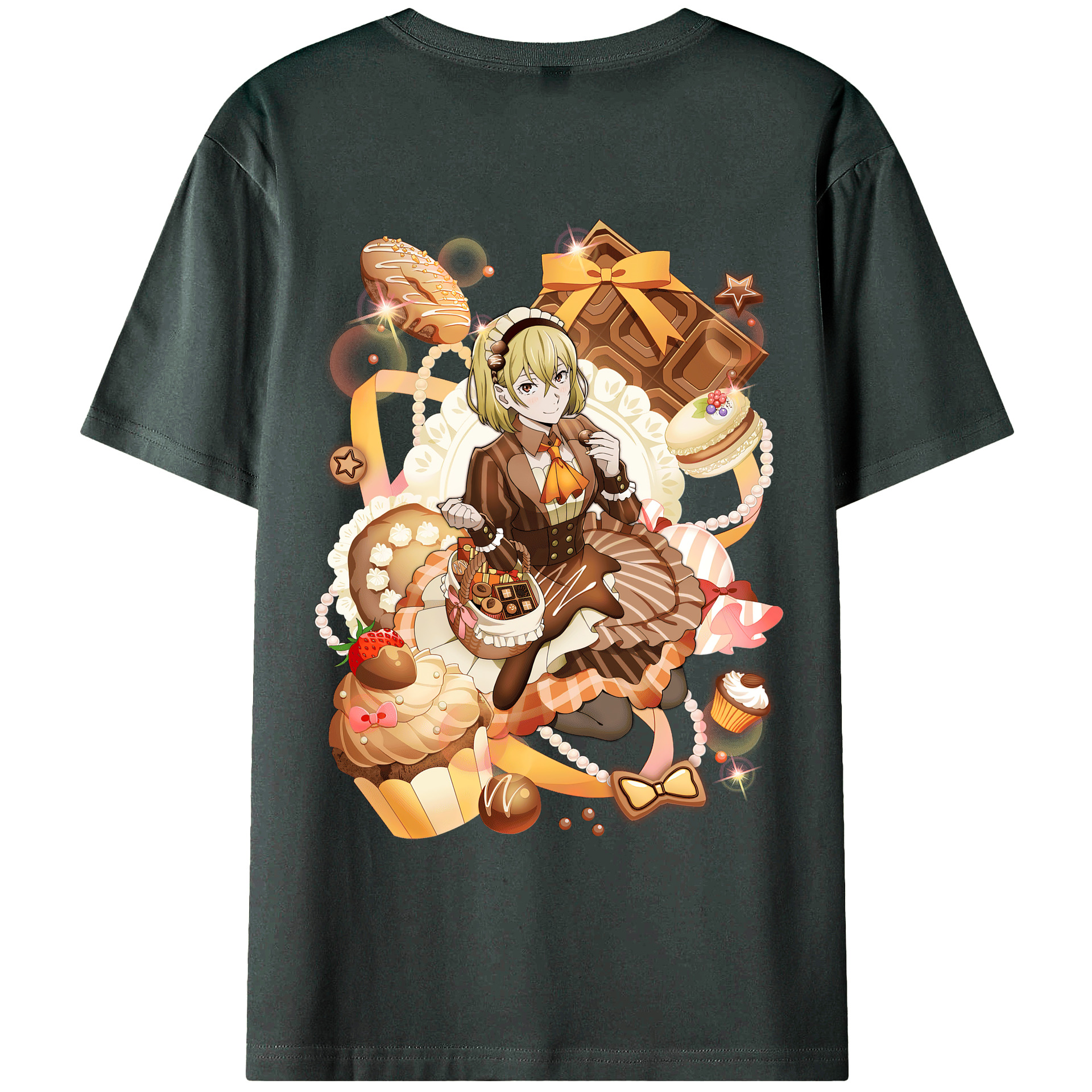 （画像用） 文豪ストレイドッグス Bungo Stray Dogs 綿100％ メンズ半袖Tシャツ（バックプリント） 通気性